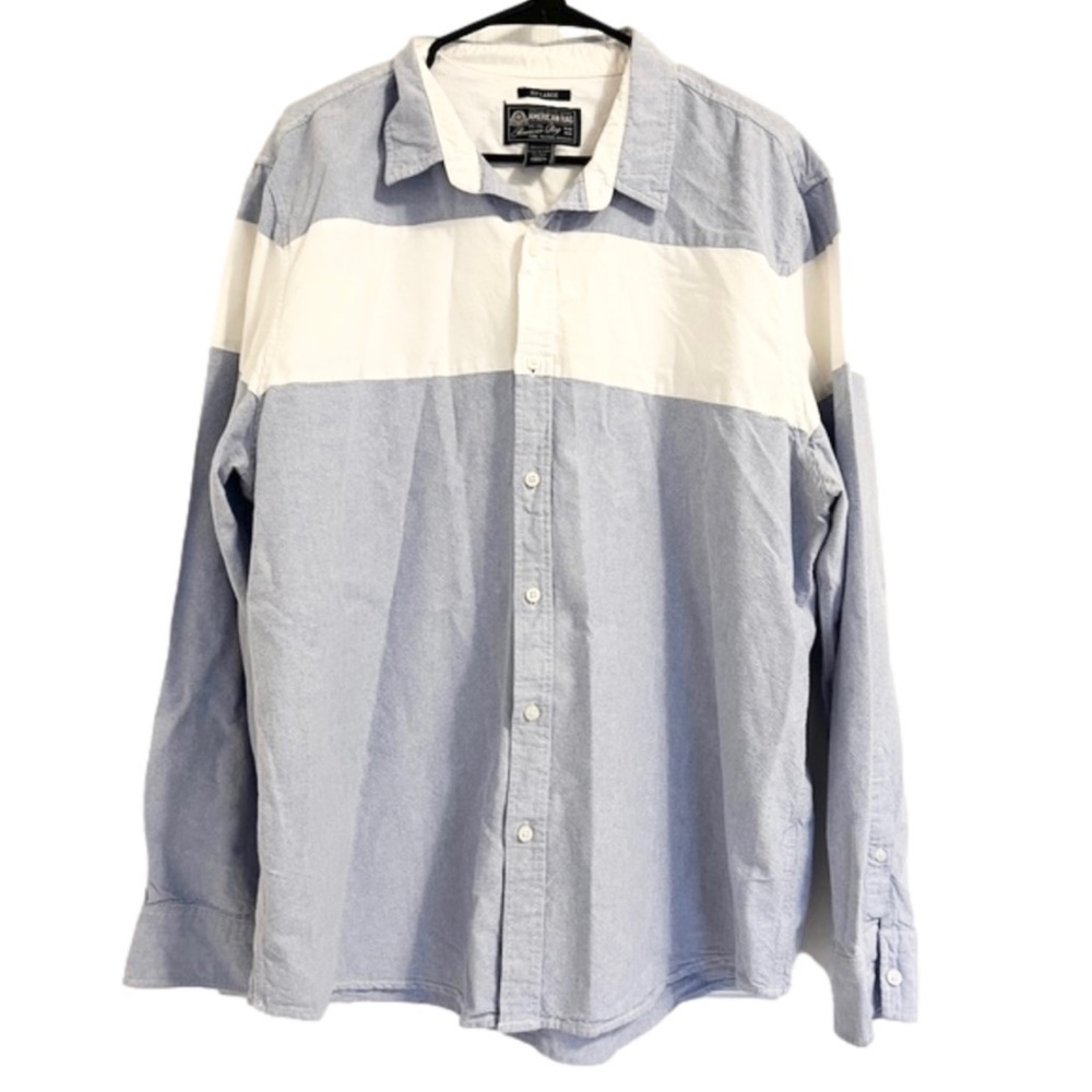 AMERICAN RAG CIE Men's Color Blocked Oxford Button Down Shirt Size XXL - Picture 3 of 9